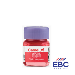 CAMEL FABRICA ACRYLIC COLOUR - PEARL 310 CHERRY RED 10ML